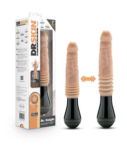 Dr. Skin Dr. Knight Thrusting Gyrating Vibrating Dildo Beige