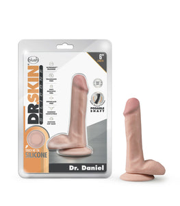 Dr Skin Silicone Dr Daniel 6in Dildo Vanilla