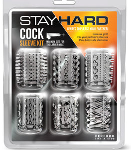 Stay Hard Cock Sleeve Kit Clear Default Title