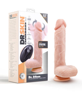 Dr Skin Silicone Dr Ethan 8.5 In Gyrating Dildo Beige