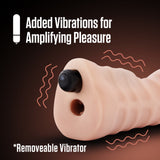 Enlust Destini Vibrating Stroker Beige