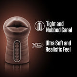 Enlust Krystal Vibrating Stroker Brown