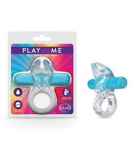 Play With Me Bull Vibrating C-ring Blue