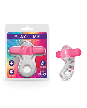Play With Me Delight Vibrating C-ring Blue