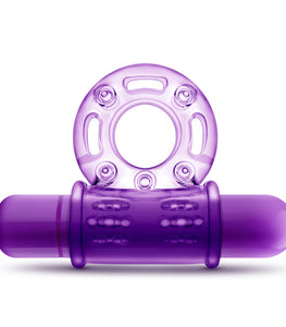 Play With Me Couples Play Vibrating Cockring Purple Default Title