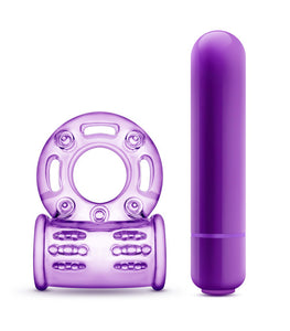 Play With Me Couples Play Vibrating Cockring Purple Default Title