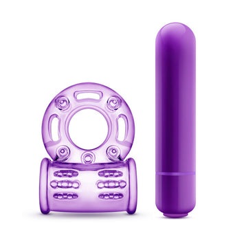 Play With Me Couples Play Vibrating Cockring Purple Default Title