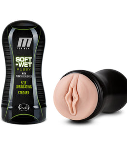 M For Men Soft & Wet Self Lubricating Stroker Cup Vanilla