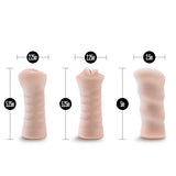 M For Men 3 Pk Vibrating Self Lubricating Stroker Sleeve Kit Vanilla