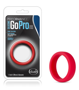 Performance Silicone Go Pro Cock Ring Red