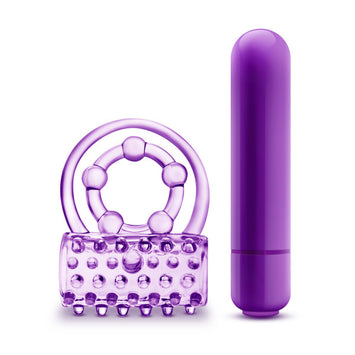 Play With Me The Player Vibrating Double Strap Cockring Purple Default Title