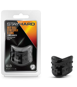 Stay Hard Beef Ball Stretcher Snug X Long Diameter Black