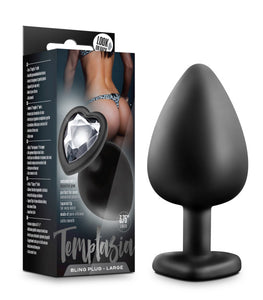 Temptasia Bling Plug Large Black Default Title
