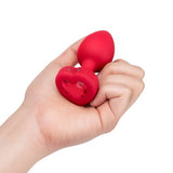 B Vibe Vibrating Heart Shaped Jewel Plug