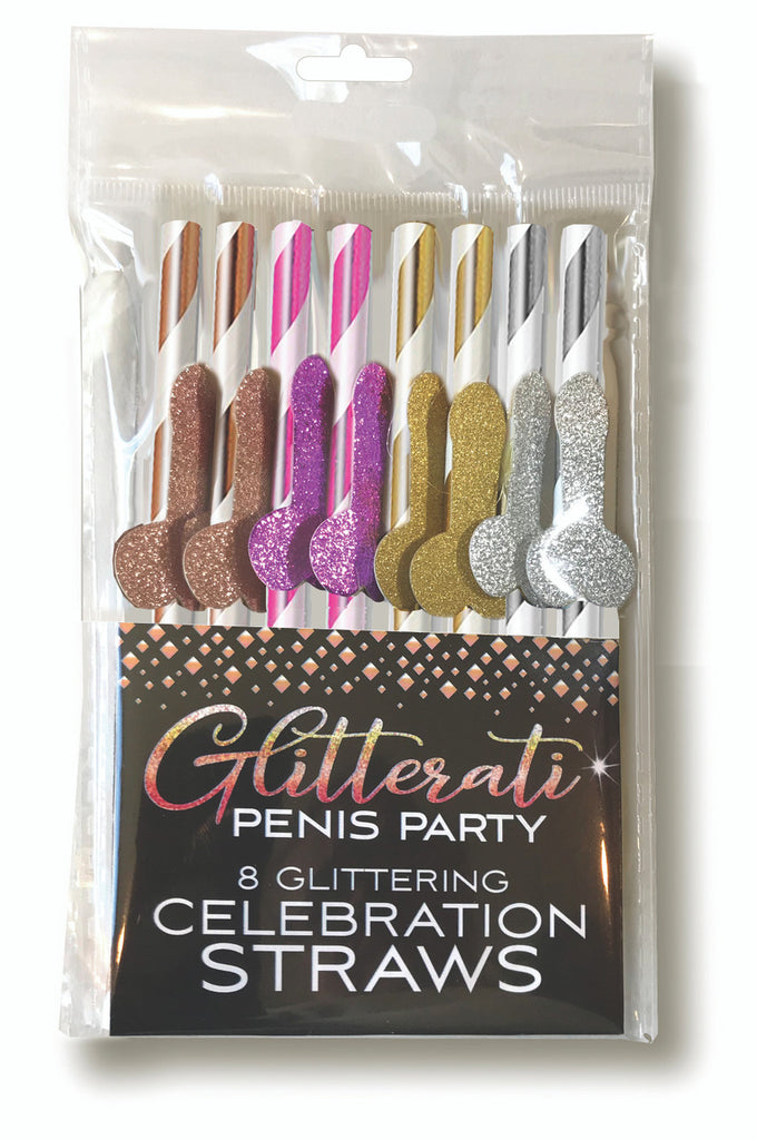 Glitterati Penis Cocktail Straws