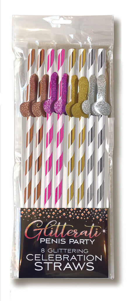 Glitterati Straws Tall