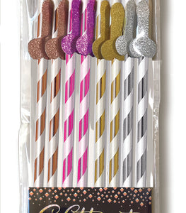 Glitterati Straws Tall