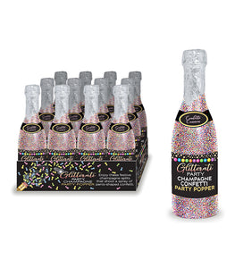 Glitterati Champagne Confetti Poppers 12pc Display