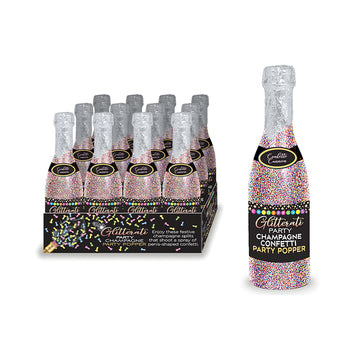 Glitterati Champagne Confetti Poppers 12pc Display Default Title
