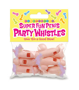 Super Fun Penis Party Whistles 6pk