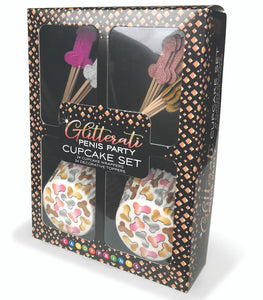 Glitterati Penis Party Cupcake Set