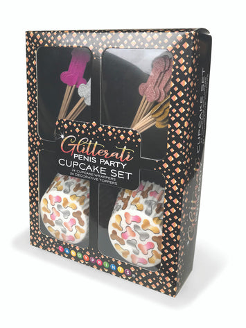 Glitterati Penis Party Cupcake Set Default Title