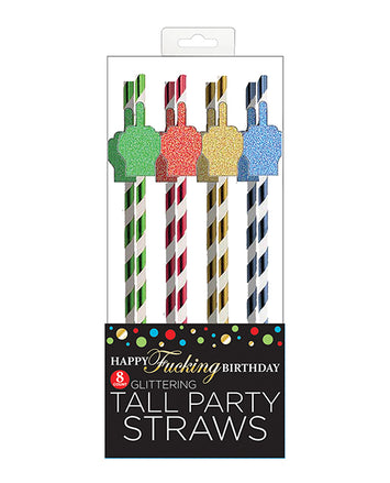 Happy F*ing Birthday Tall Party Straws Default Title