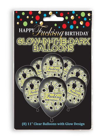 Happy F'ing Birthday Glow Balloons Default Title