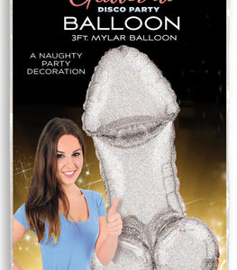 Glitterati Disco Penis Mylar Balloon Ft