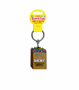 Super Fun Key Chain Suck A Bag