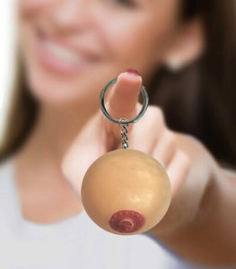 Super Fun Key Chain One Squishy Boob