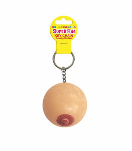 Super Fun Key Chain One Squishy Boob