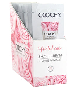 Coochy Shave Cream Frosted Cake Foil 15 Ml 24pc Display