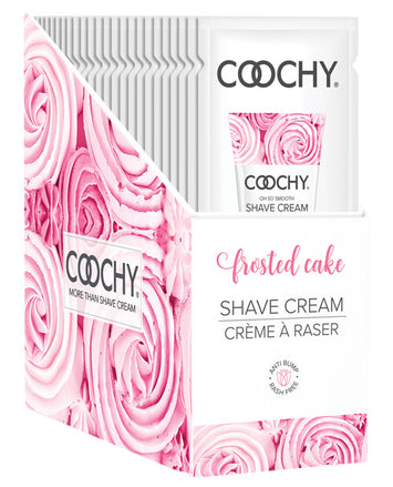 Coochy Shave Cream Frosted Cake Foil 15 Ml 24pc Display Default Title