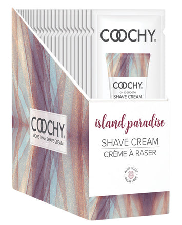 Coochy Shave Cream Island Paradise Foil 15 Ml 24pc Display Default Title