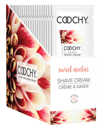 Coochy Shave Cream Sweet Nectar Foil 15 Ml 24pc Display Default Title