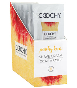 Coochy Shave Cream Peachy Keen Foil 15ml 24pc Display