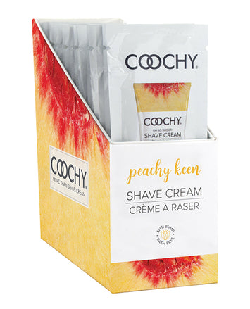 Coochy Shave Cream Peachy Keen Foil 15ml 24pc Display Default Title