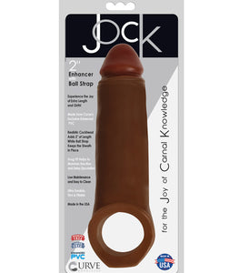 Jock 2in Enhancer W/ Ball Strap Chocolate