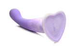 Simply Sweet Slim G-spot Silicone Dildo Purple/white