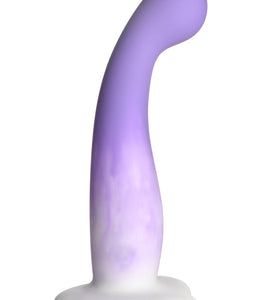 Simply Sweet Slim G-spot Silicone Dildo Purple/white