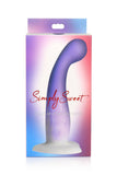 Simply Sweet Slim G-spot Silicone Dildo Purple/white