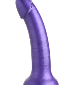 Simply Sweet 7 In Metallic Silicone Dildo