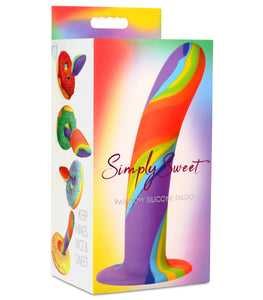 Simply Sweet Rainbow Silicone Dildo Default Title