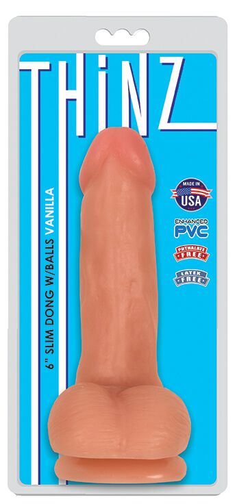 Thinz Slim Dong 6in W/ Balls Vanilla Default Title
