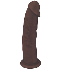 Fleshstixxx 6in Silicone Dildo No Balls Chocolate