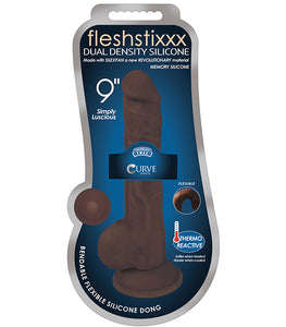 Fleshstixxx Silicone Dildo W/ Balls Latte