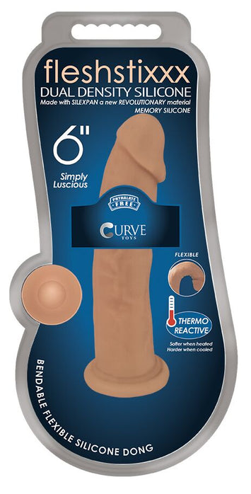 Fleshstixxx Silicone Dildo No Balls Latte 6