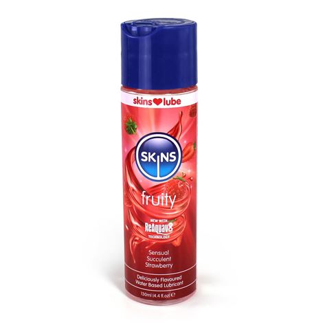 Skins Strawberry Water Based Lubricant 4.4 Oz Default Title