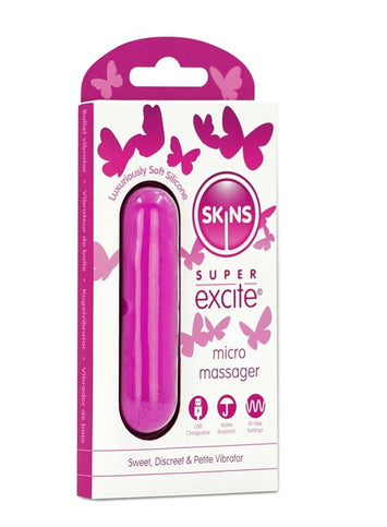 Skins Super Excite Pink Bullet Rechargeable Default Title